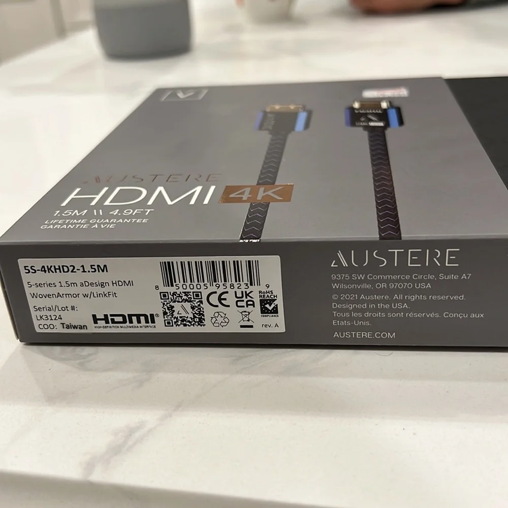 Austere HDMI 4K CABLE 1.5 M // 4.9 FT